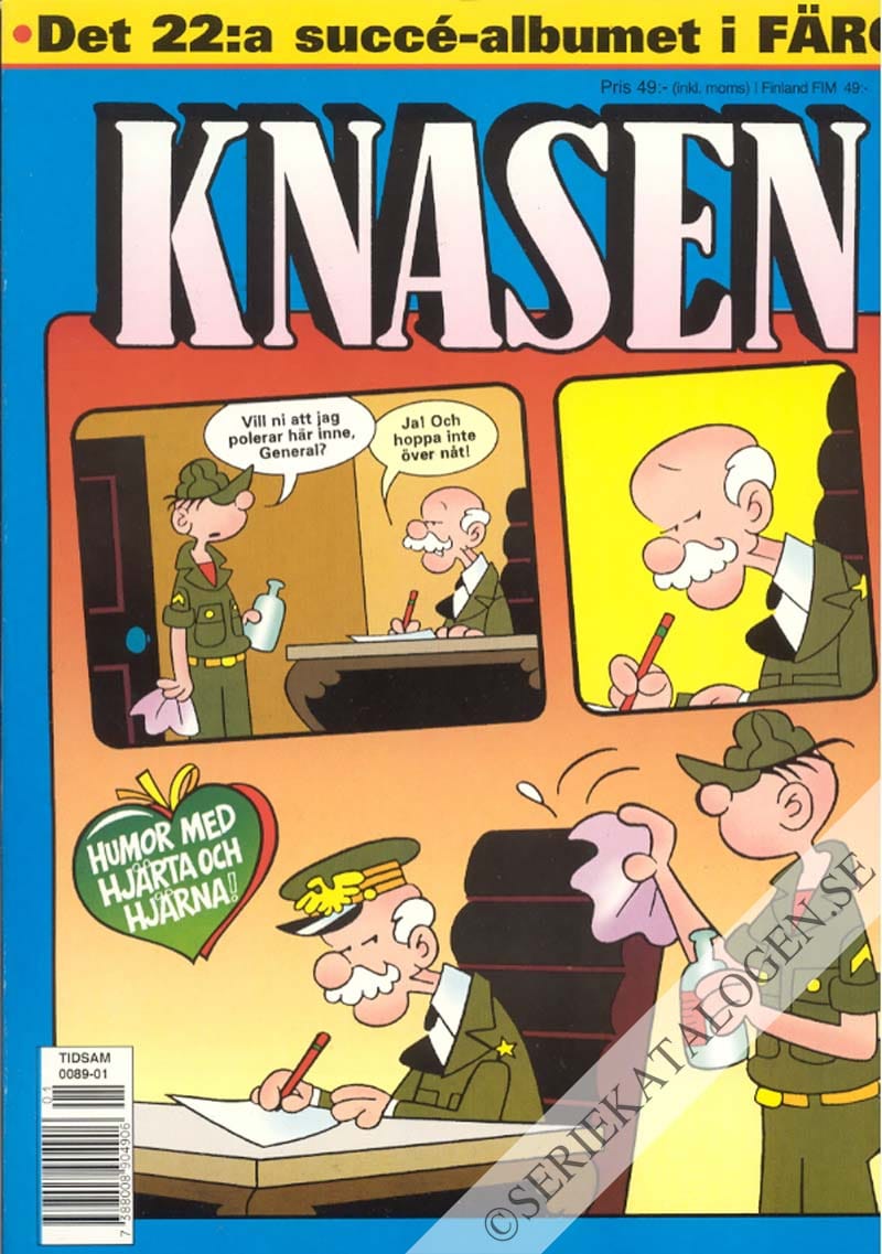 Framsida på Knasen Det 22:e succéalbumet i färg (1998)