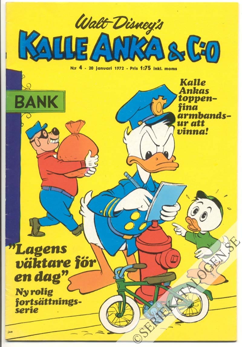 Framsida på Kalle Anka & C:o #4 (1972)