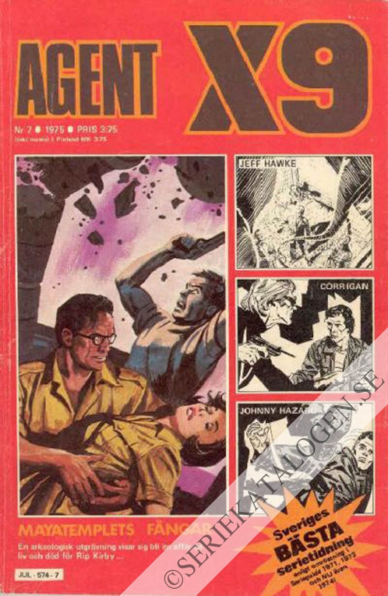 Framsida på Agent X9 #7 (1975)