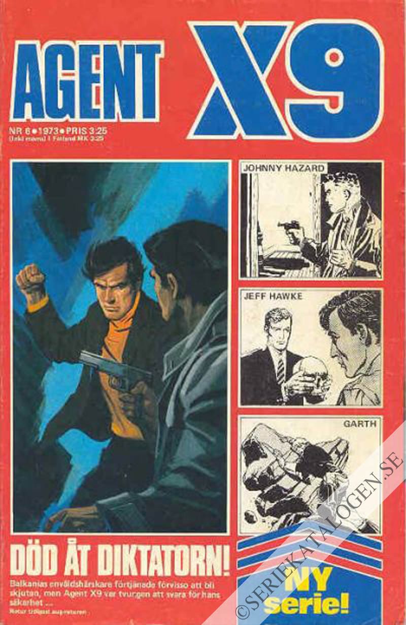 Framsida på Agent X9 #6 (1973)