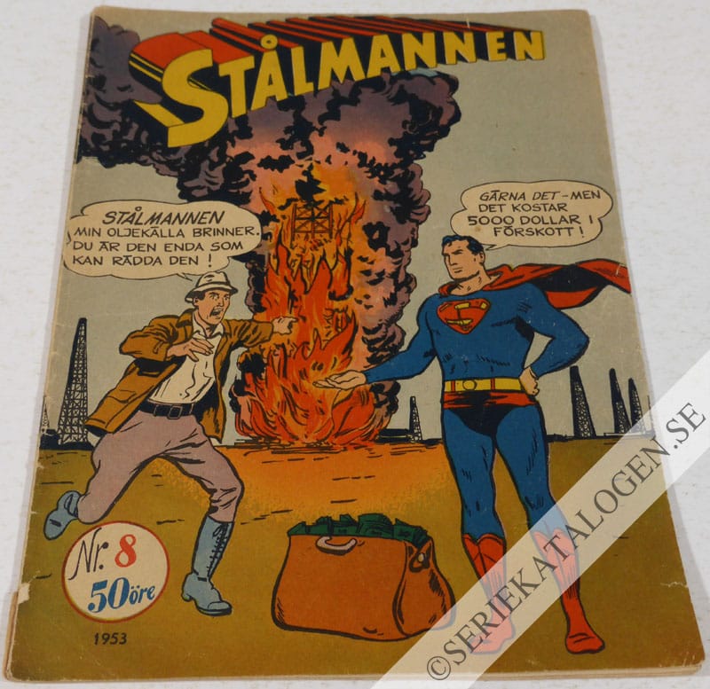 Framsida på Stålmannen #8 (1953)
