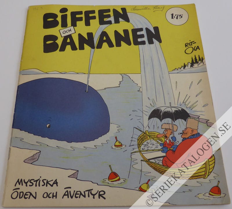Framsida på Biffen och Bananen Mystiska öden och äventyr (1954)