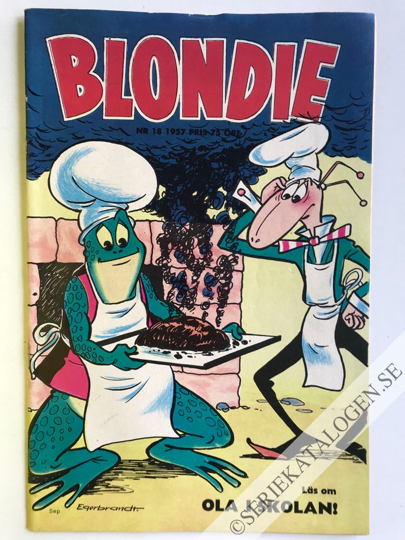 Framsida på Blondie #18 (1957)