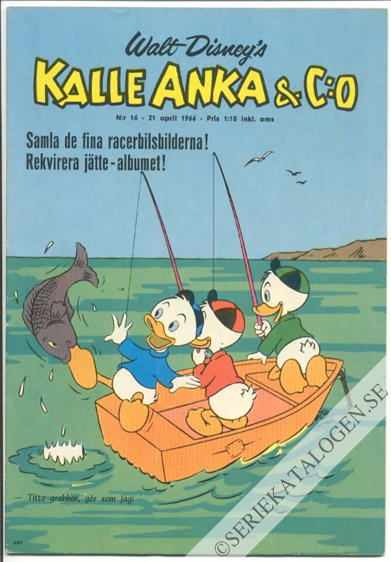 Framsida på Kalle Anka & C:o #16 (1966)