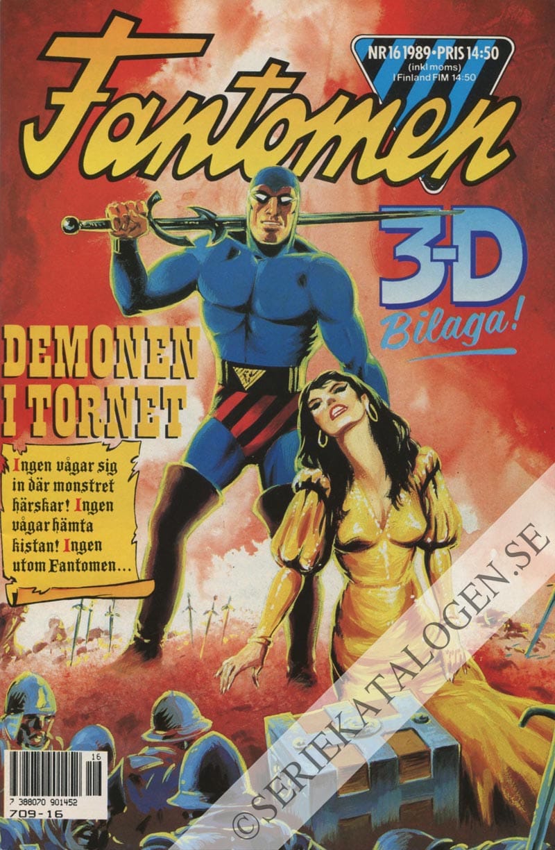 Framsida på Fantomen #16 (1989)