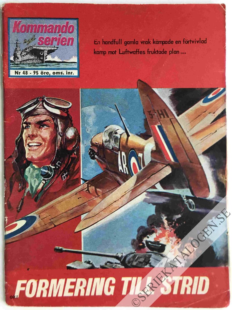 Framsida på Kommandoserien Formering till strid (1964)