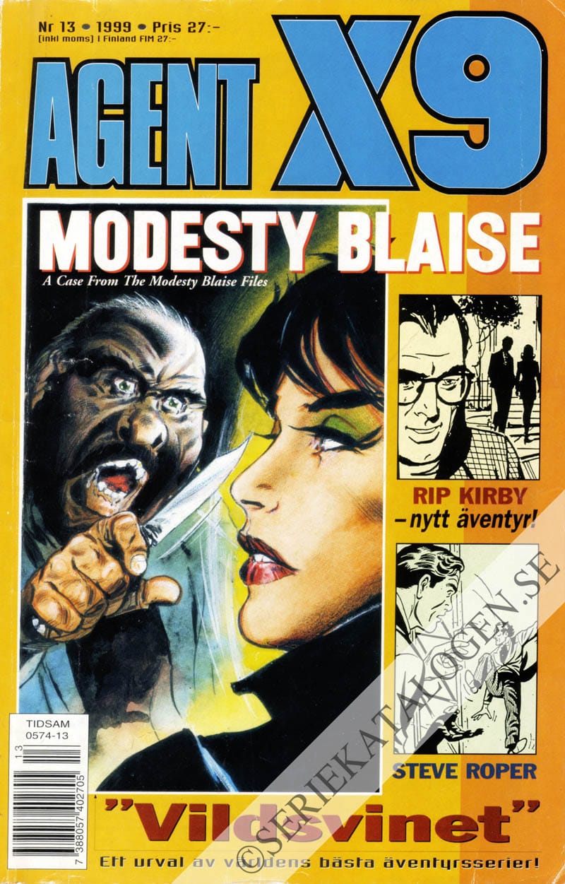 Framsida på Agent X9 #13 (1999)