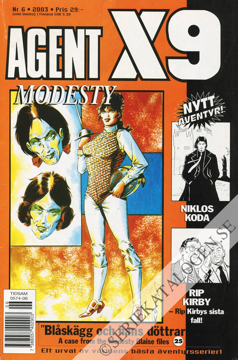 Framsida på Agent X9 #6 (2003)