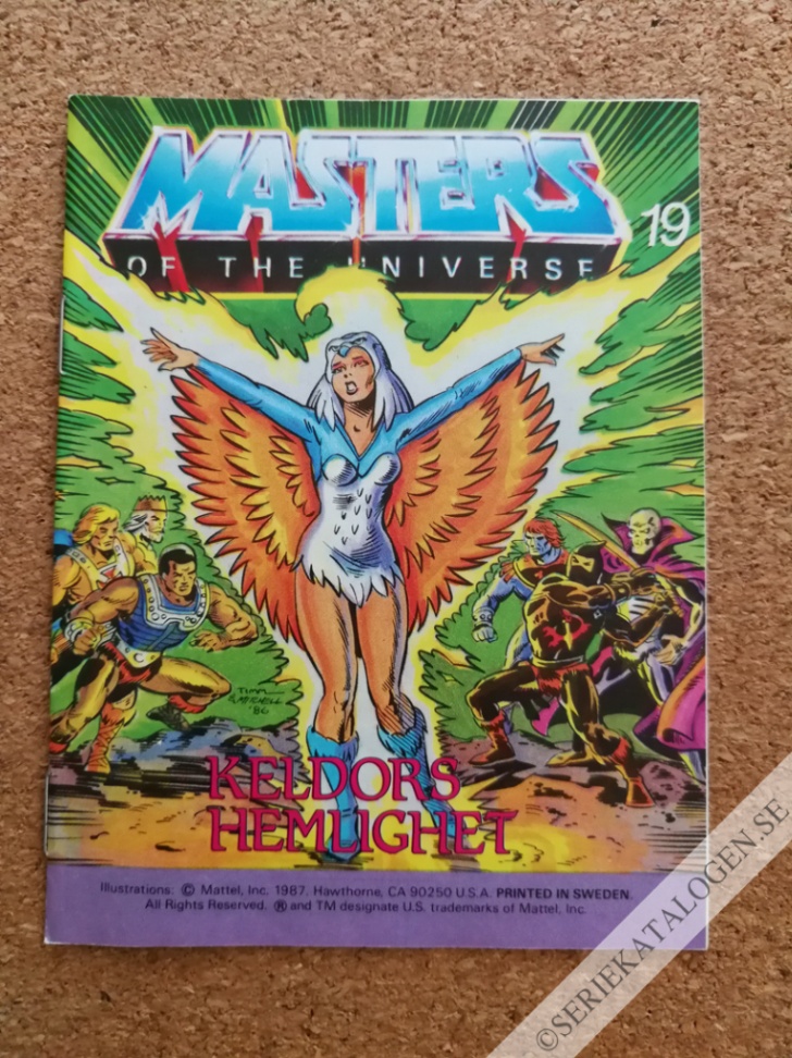 Framsida på Masters of the universe Keldors hemlighet (1987)