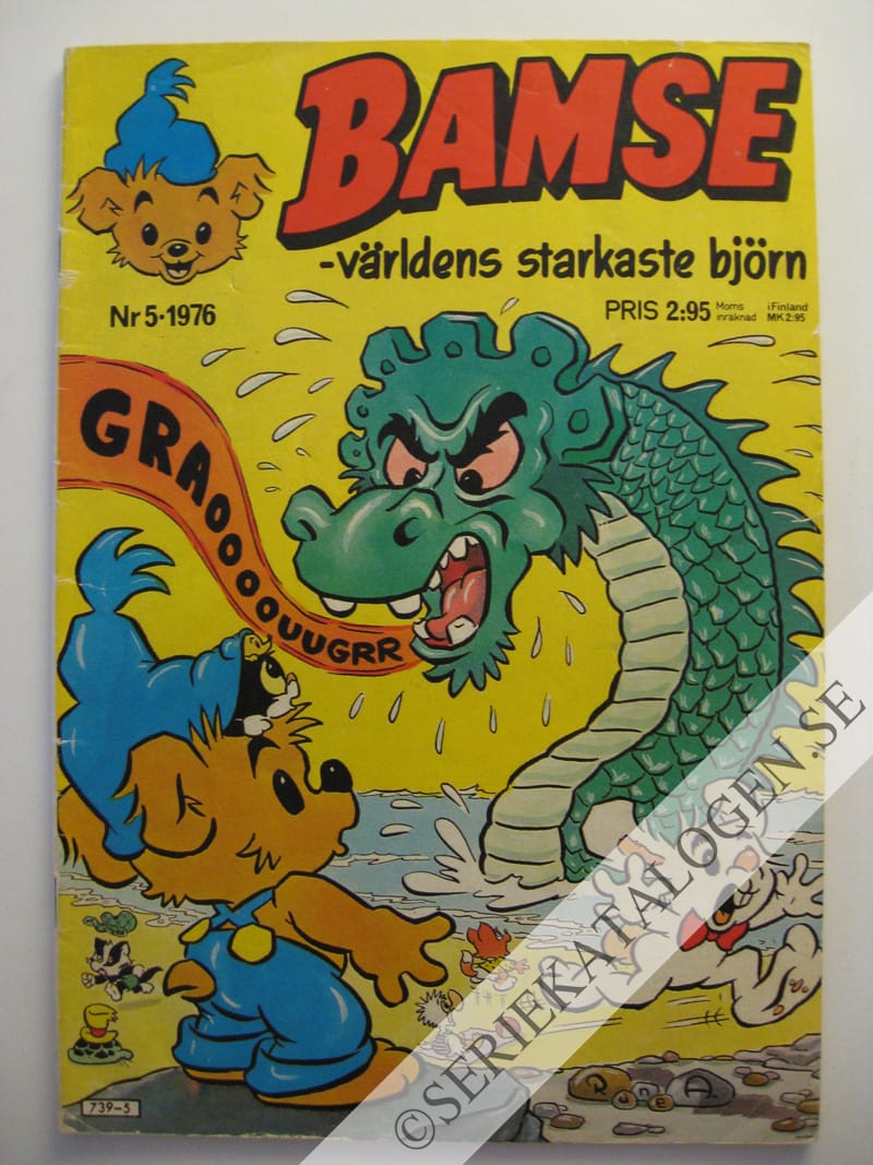 Framsida på Bamse - världens starkaste björn #5 (1976)