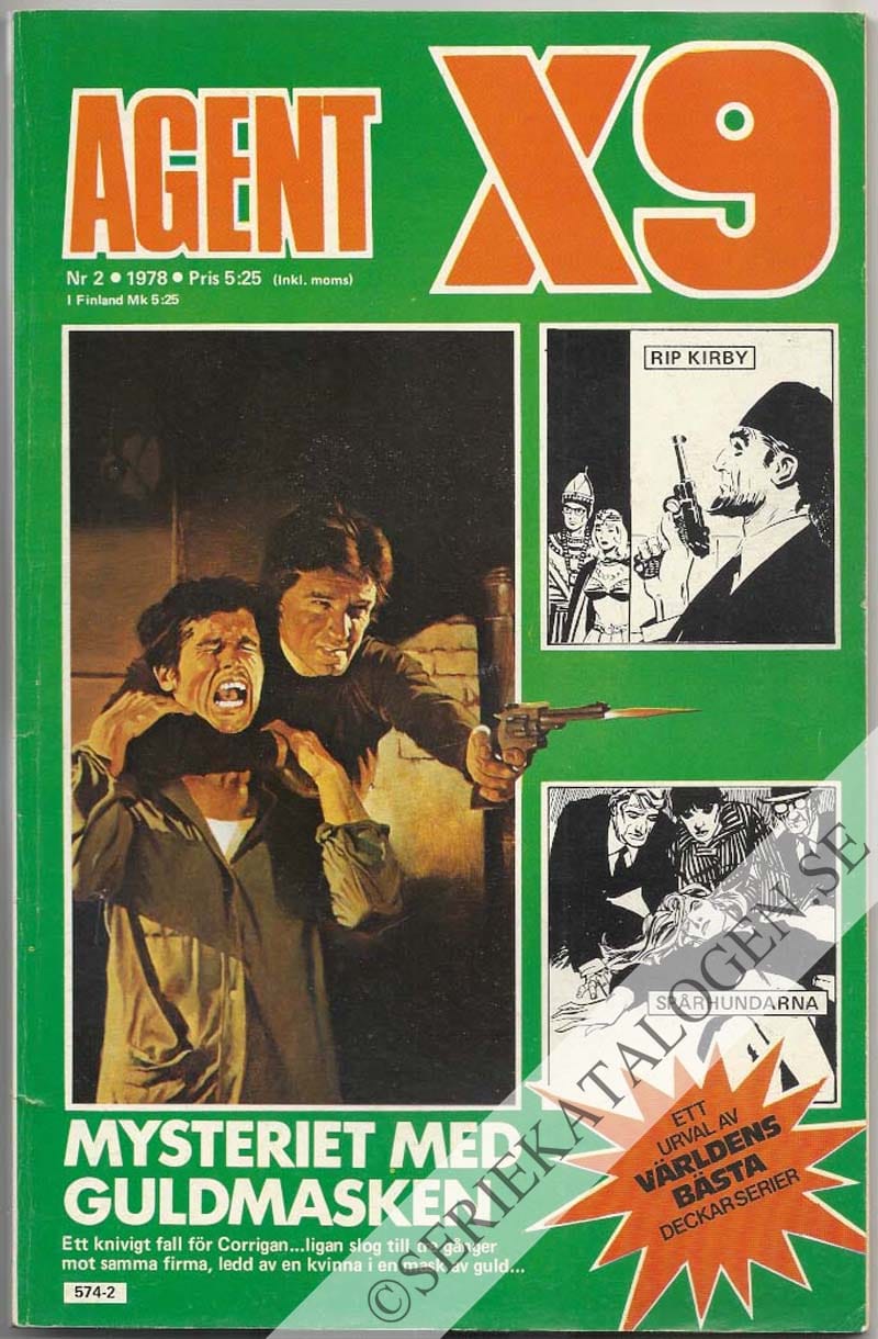 Framsida på Agent X9 #2 (1978)
