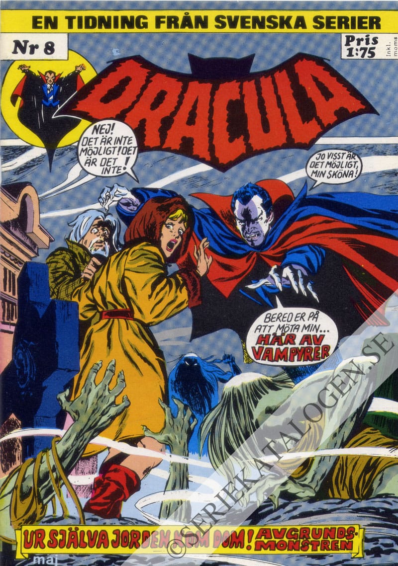 Framsida på Dracula #8 (1973)