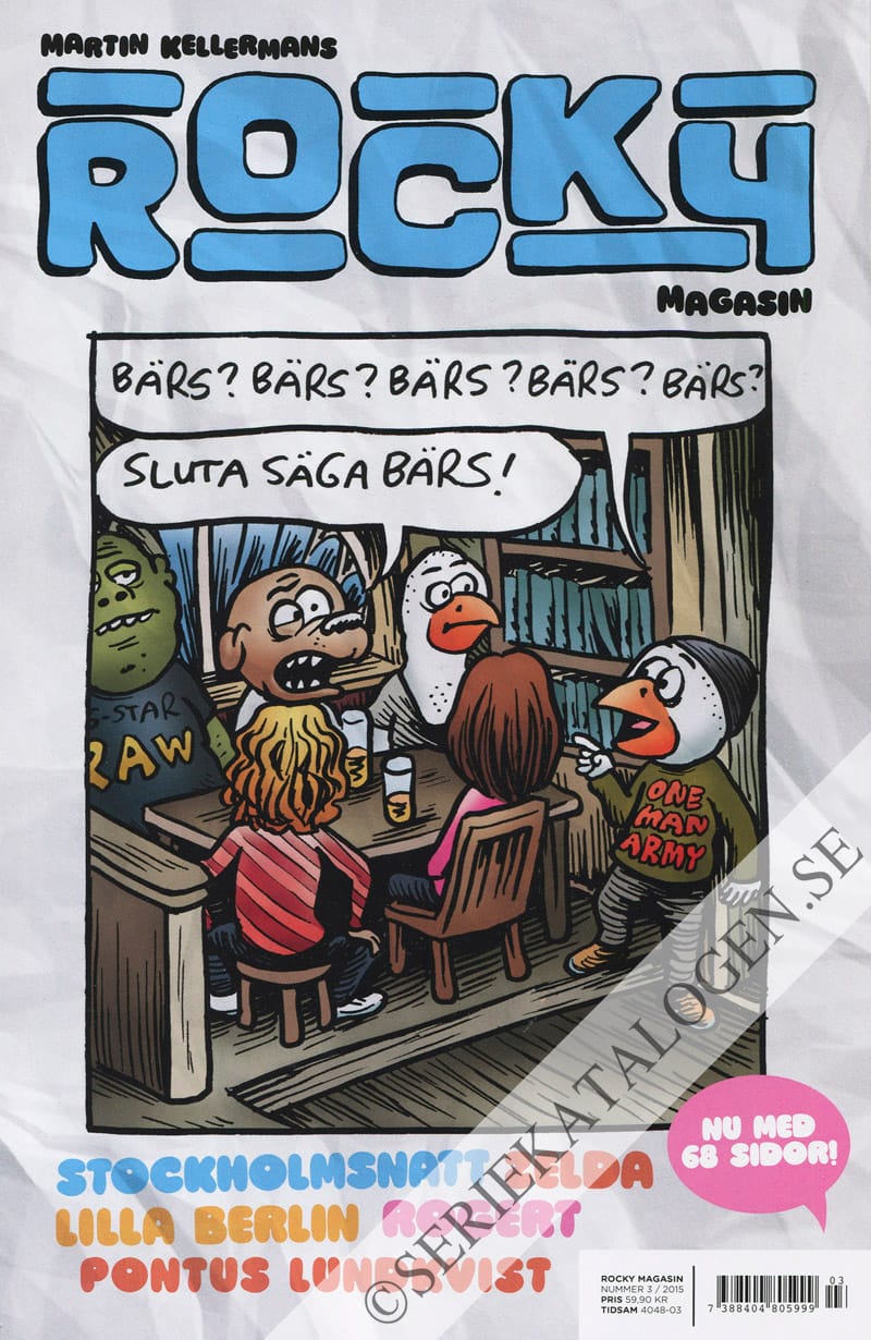 Framsida på Martin Kellermans Rocky #3 (2015)