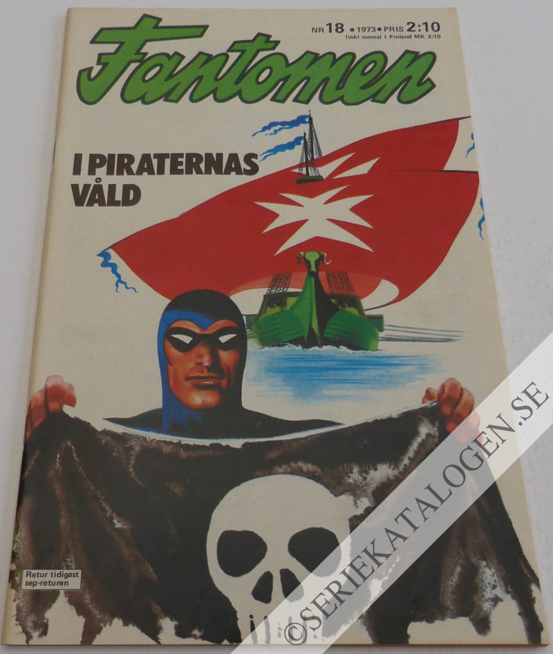 Framsida på Fantomen #18 (1973)