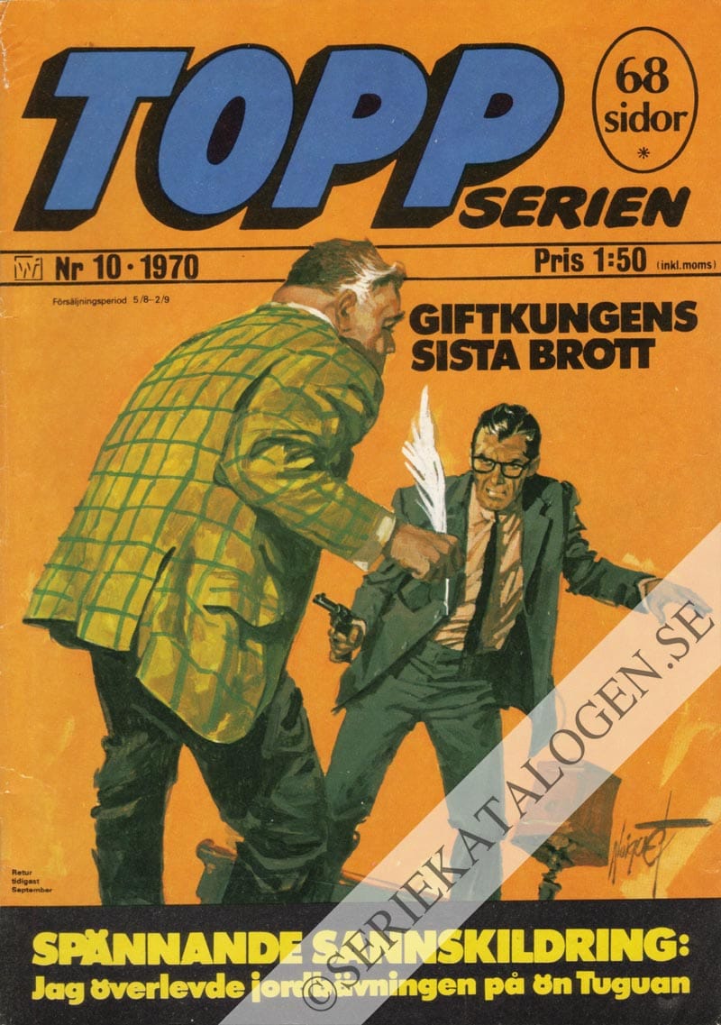 Framsida på Toppserien #10 (1970)