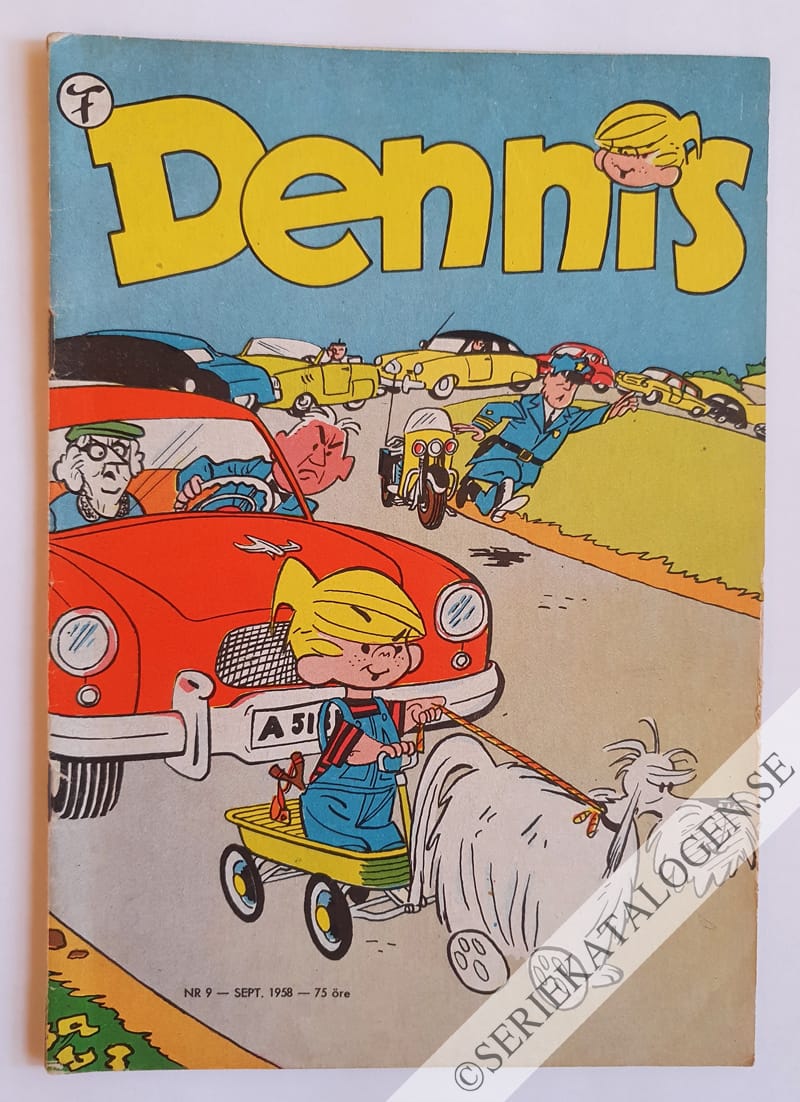 Framsida på Dennis #9 (1958)