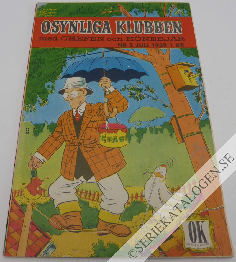 Framsida på Osynliga klubben #2 (1959)