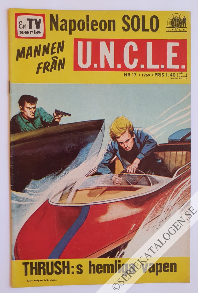 Framsida på En TV-serie - Mannen från U.N.C.L.E.* THRUSH:s hemliga vapen (1969)