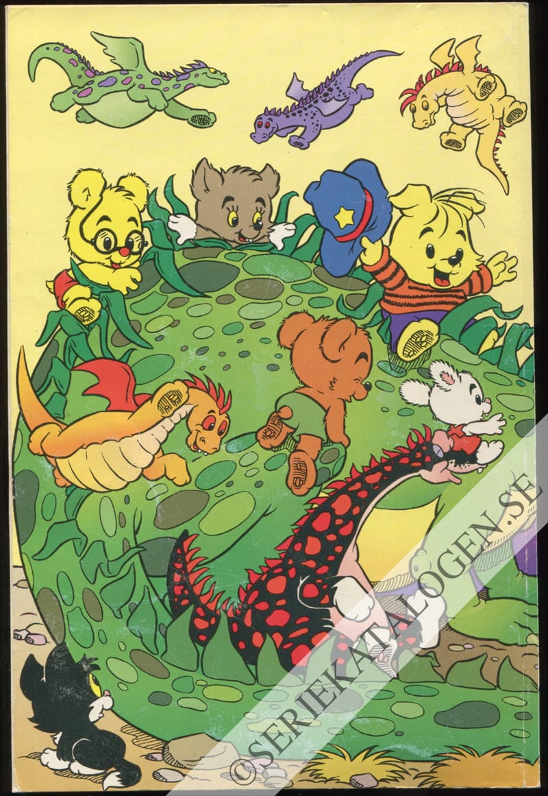 Baksida på Bamse och drakarna (2002)