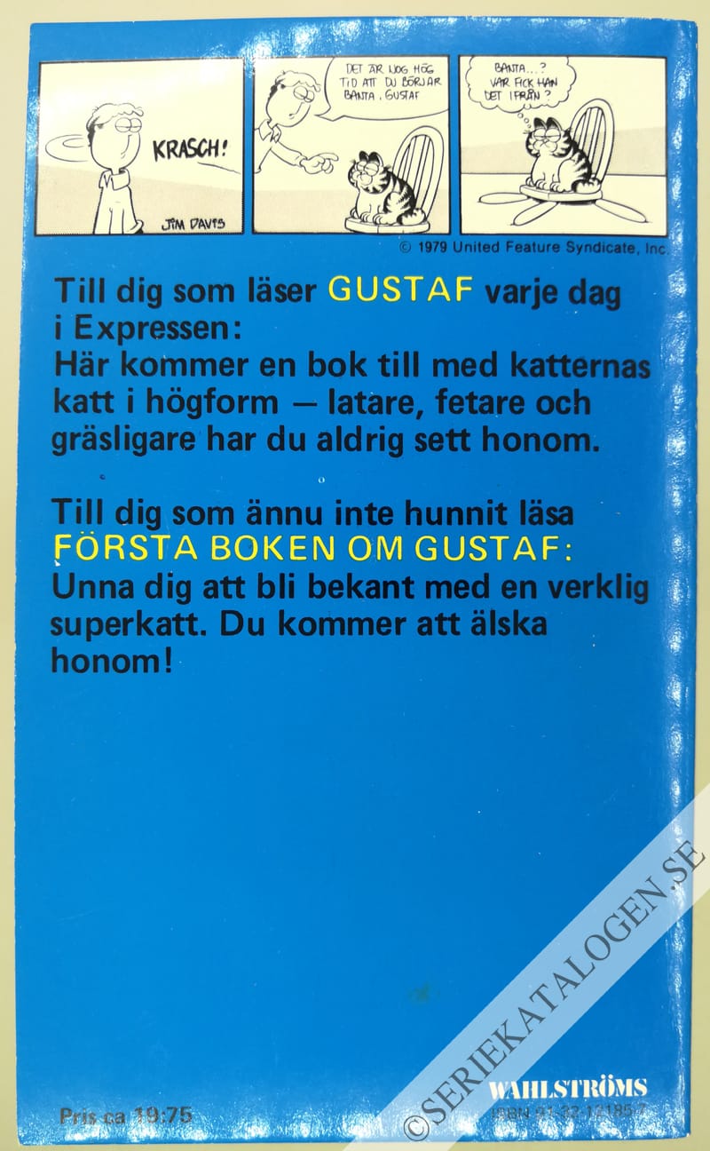 Baksida på Andra boken om Gustaf (1981)