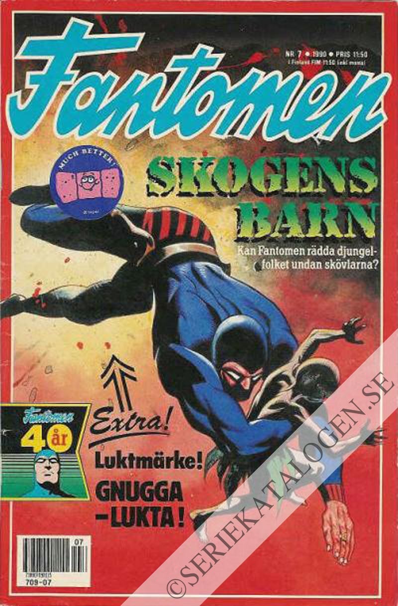 Framsida på Fantomen #7 (1990)
