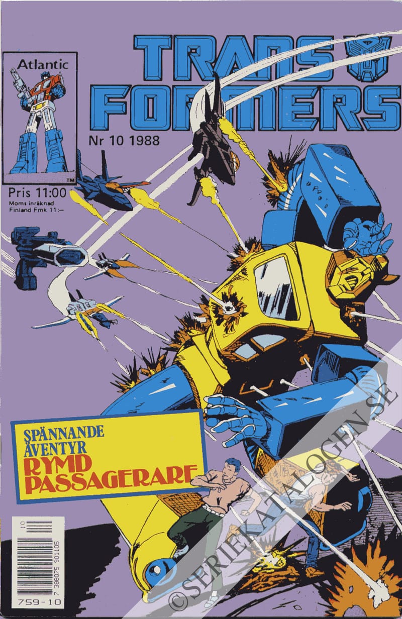 Framsida på Transformers #10 (1988)