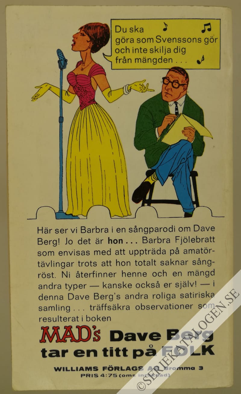 Baksida på Dave Berg tar en titt på folk (1967)