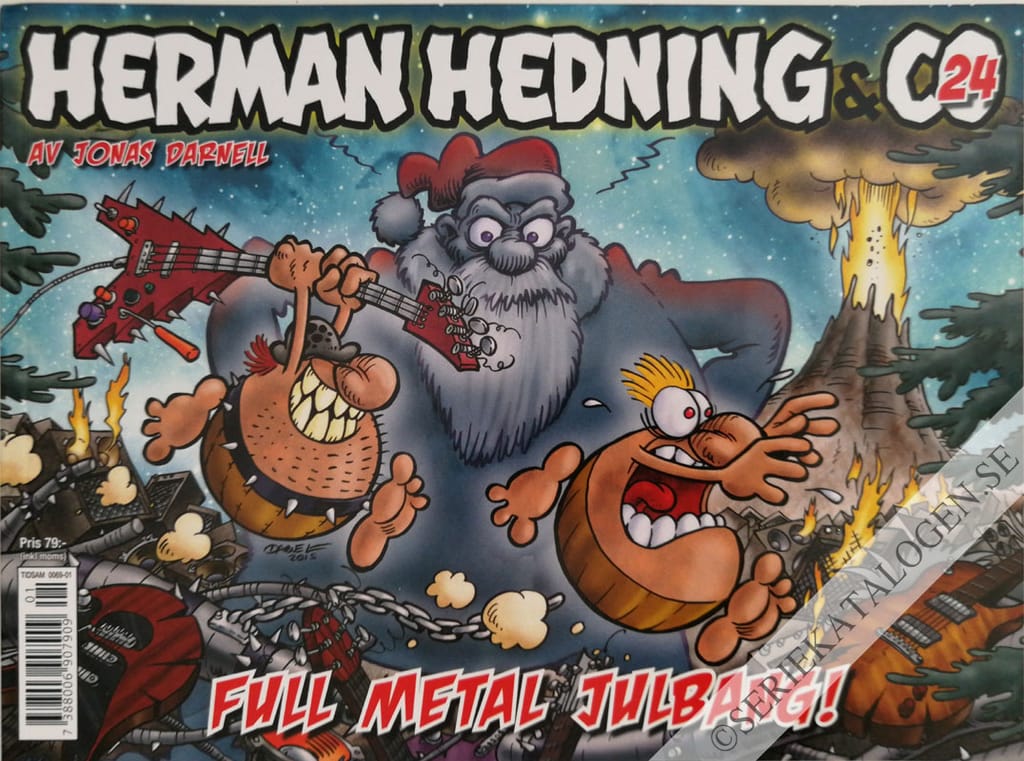 Framsida på Herman Hedning & co Full metal julbang! (2015)