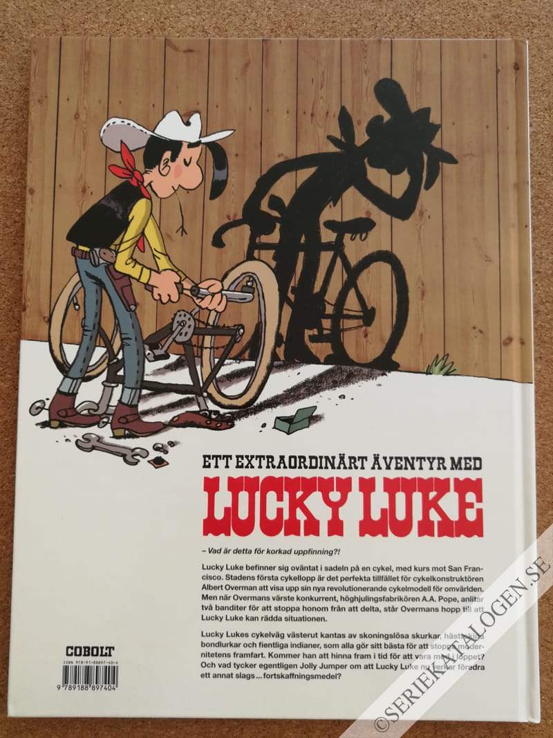 Baksida på Lucky Luke sadlar om (2020)