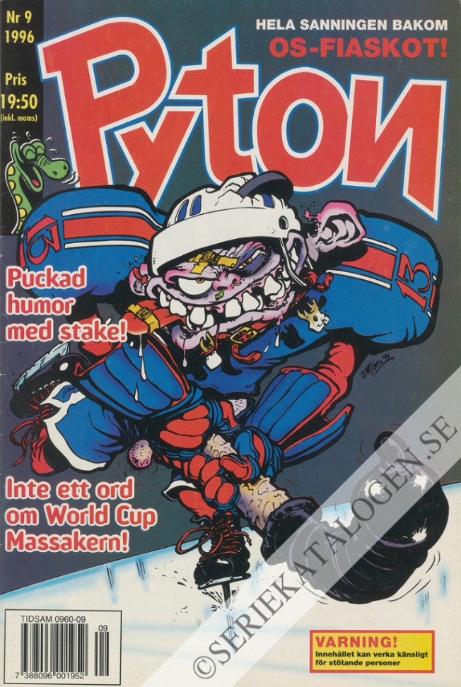 Framsida på Pyton #9 (1996)