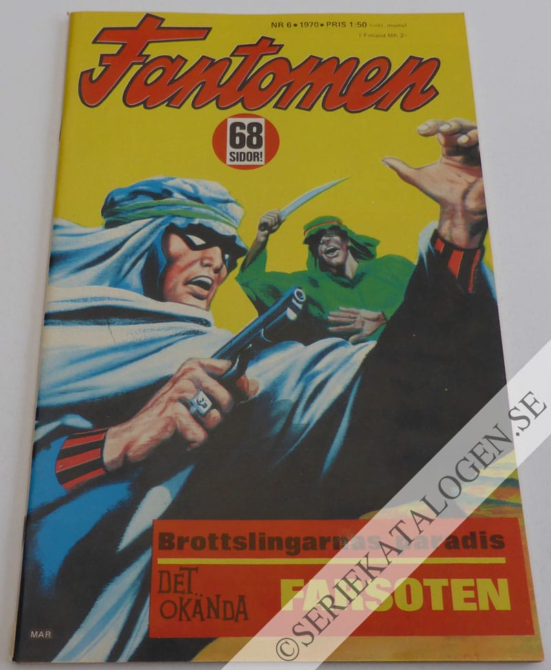 Framsida på Fantomen #6 (1970)