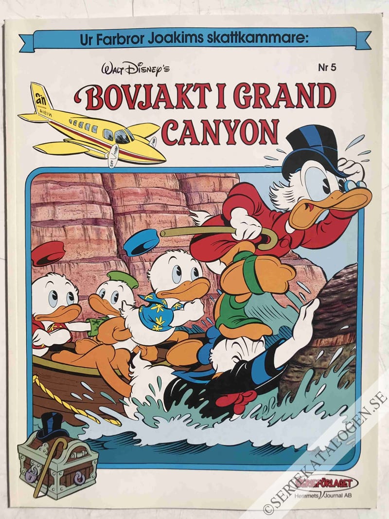 Framsida på Ur farbror Joakims skattkammare Bovjakt i Grand Canyon (1987)