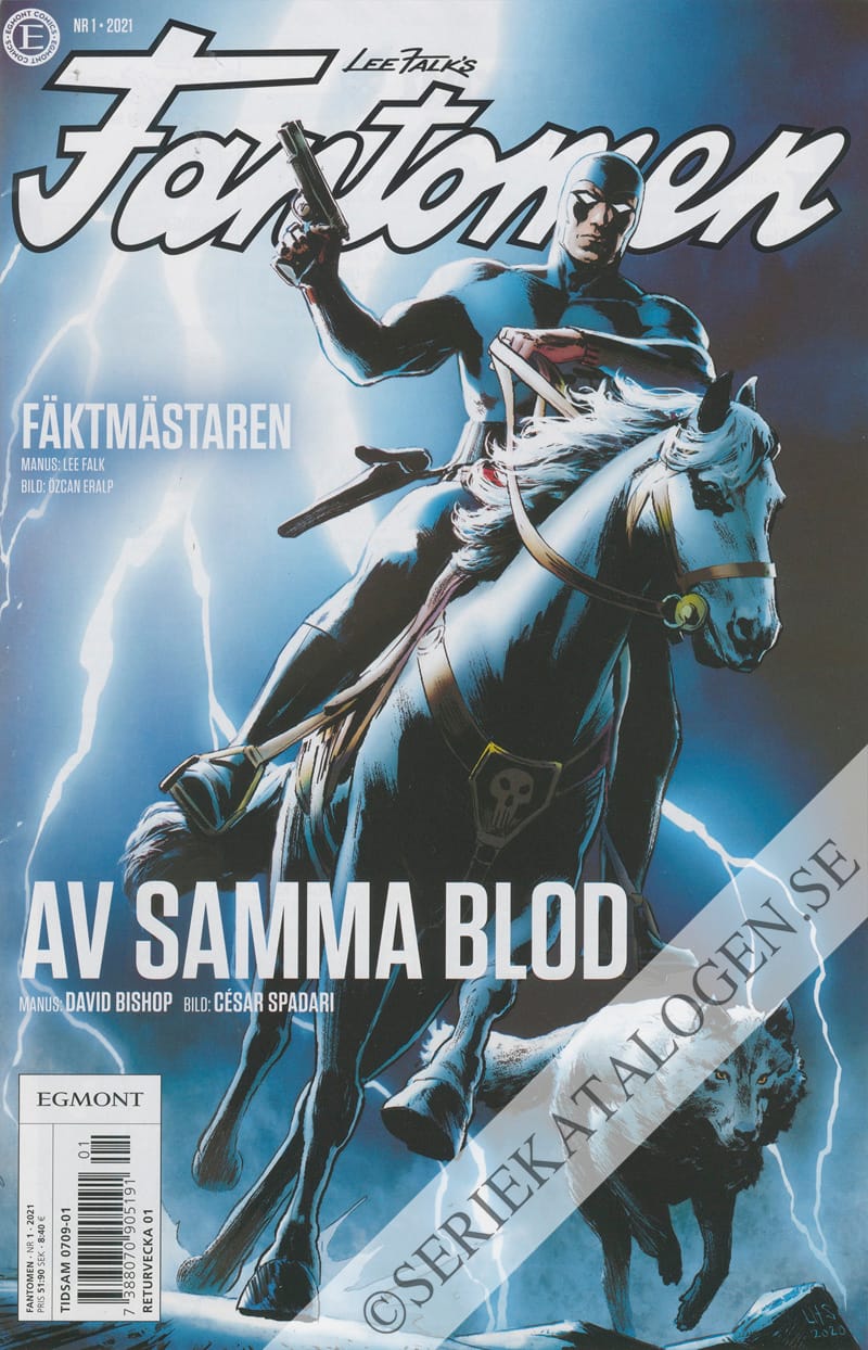 Framsida på Fantomen #1 (2021)