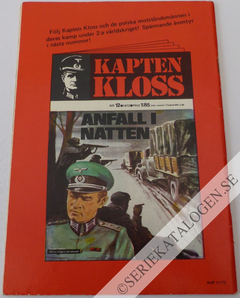 Baksida på Högt spel (1972)