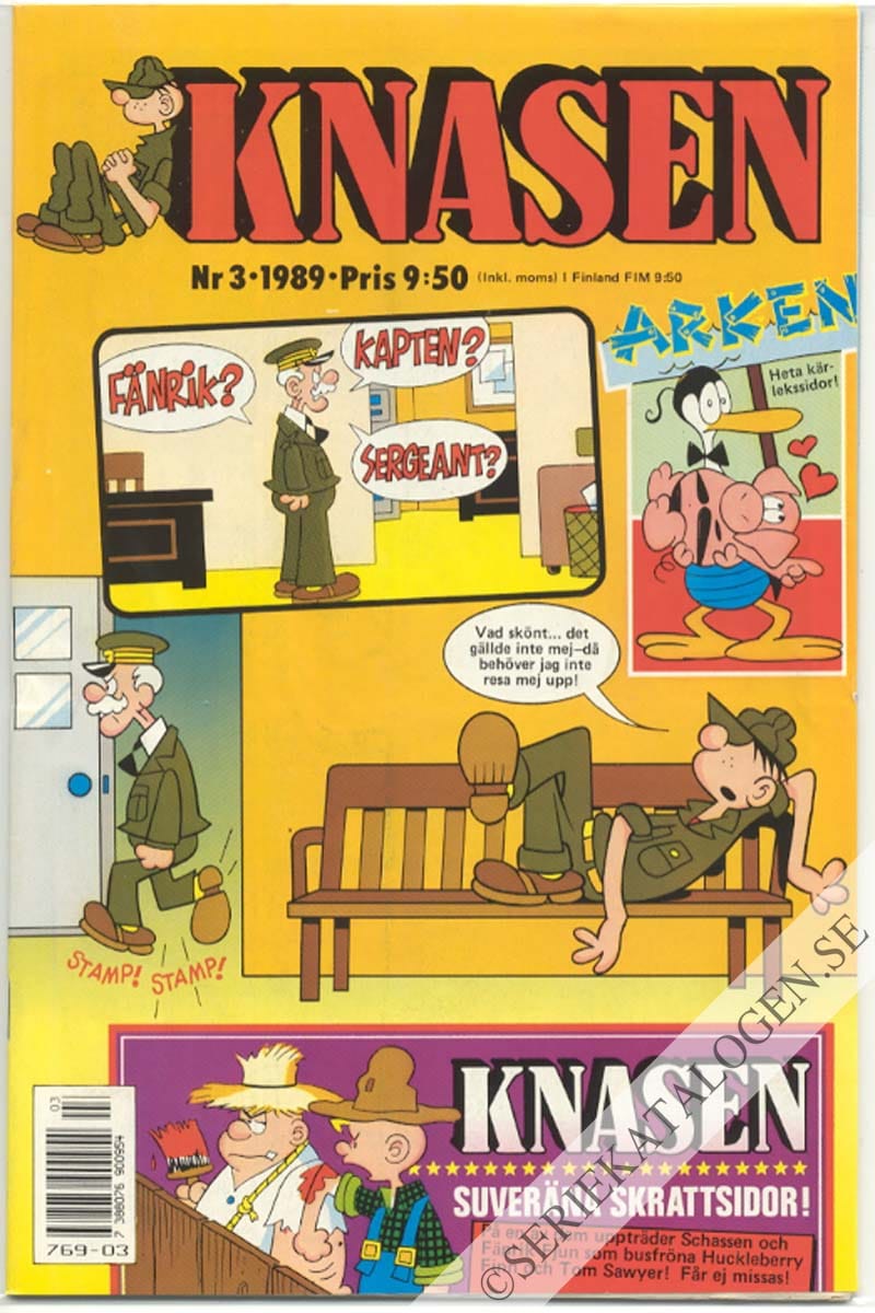Framsida på Knasen #3 (1989)