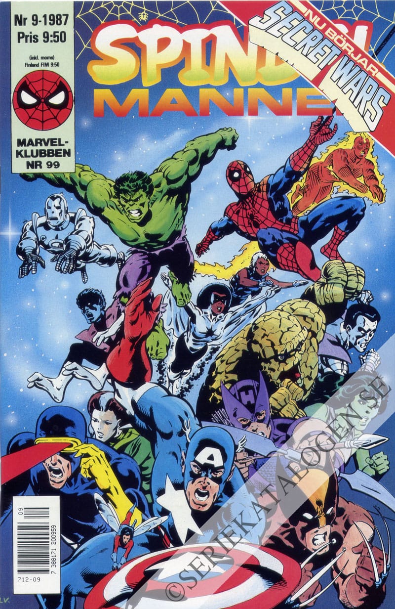 Framsida på Spindelmannen #9 (1987)