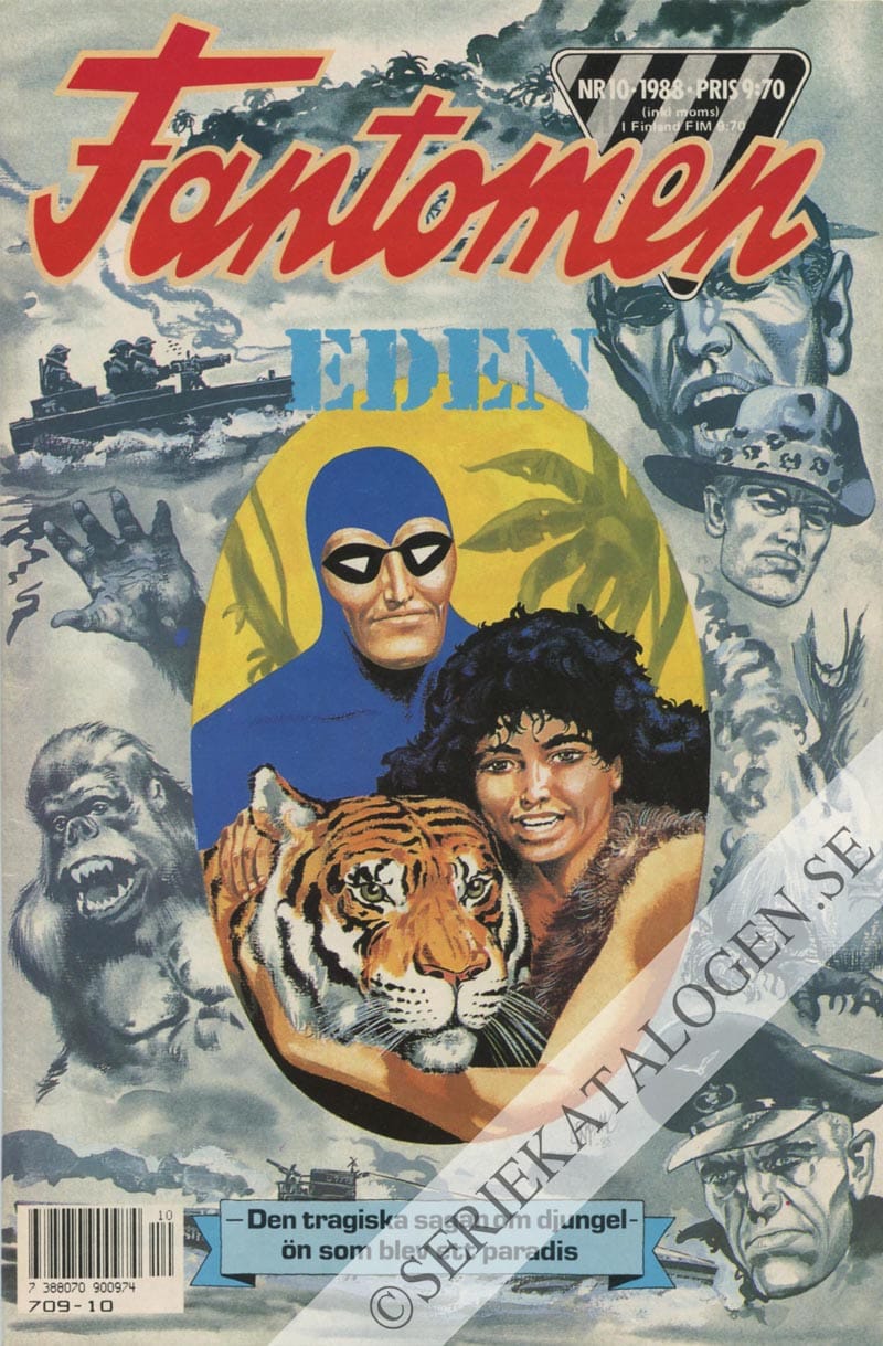Framsida på Fantomen #10 (1988)