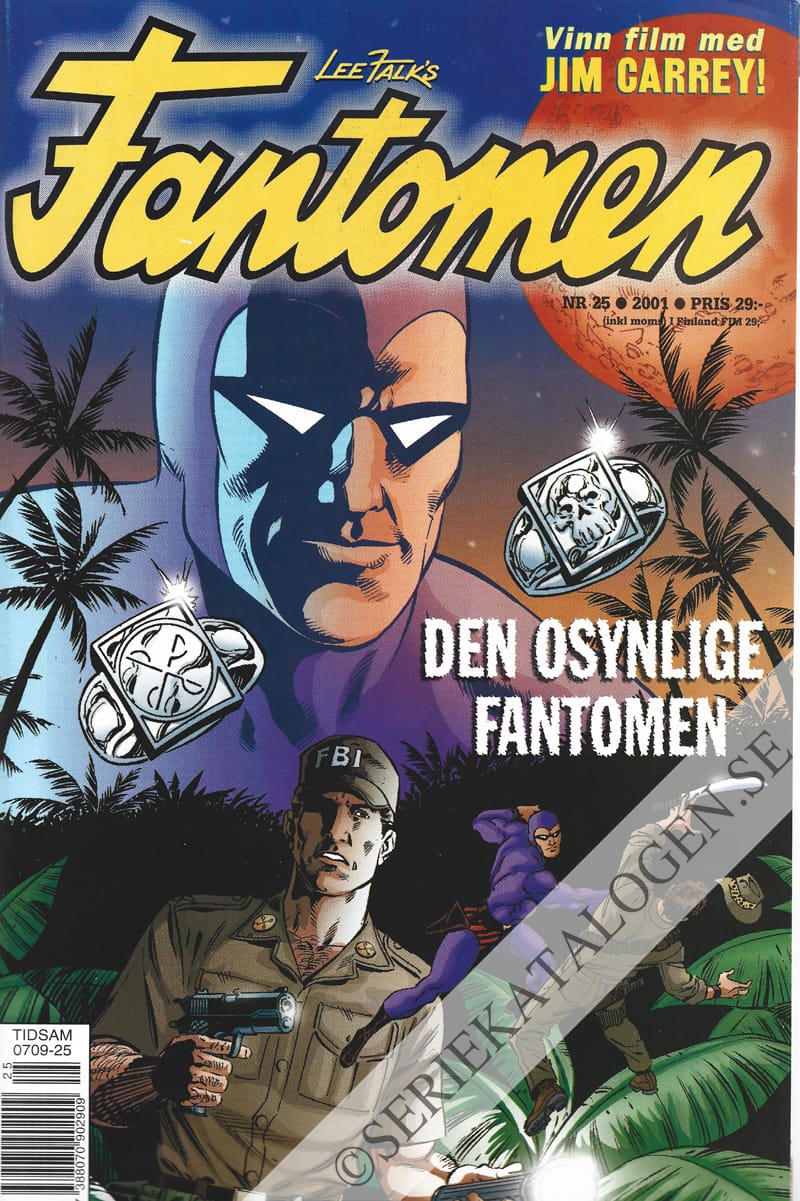 Framsida på Fantomen #25 (2001)