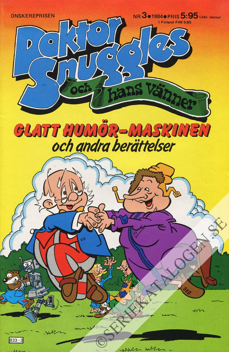 Framsida på Doktor Snuggles och hans vänner #3 (1984)
