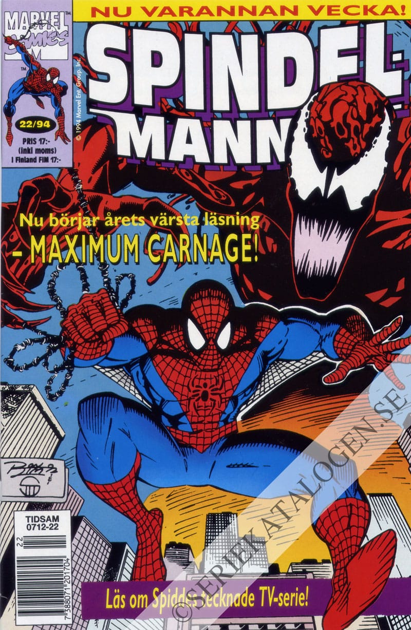 Framsida på Spindelmannen #22 (1994)