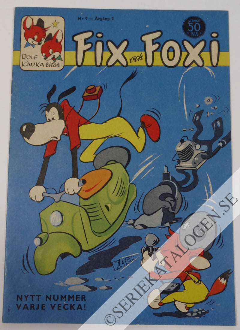Framsida på Fix och Foxi #9 (1959)