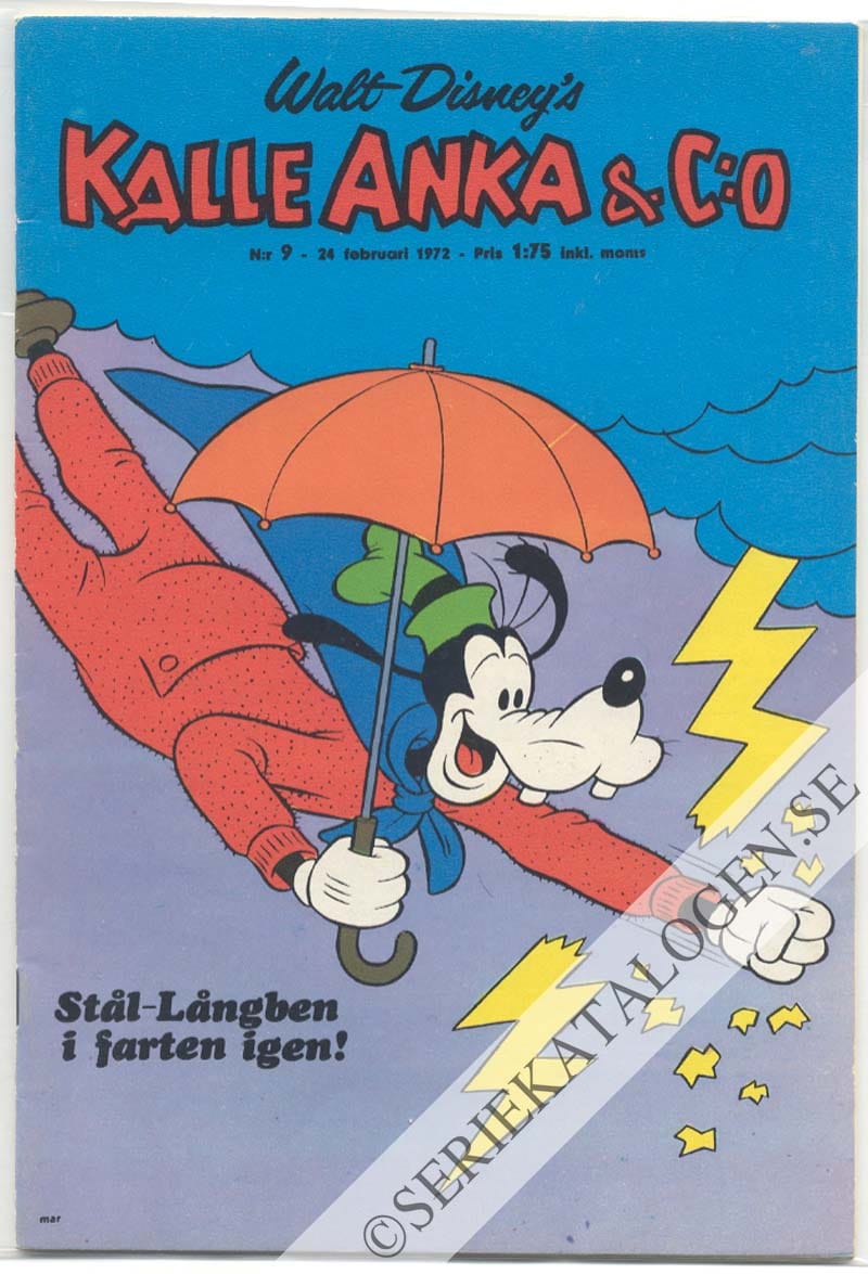Framsida på Kalle Anka & C:o #9 (1972)