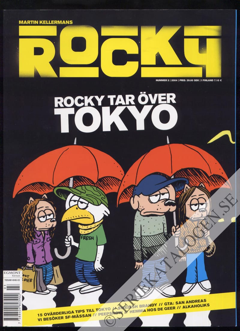 Framsida på Martin Kellermans Rocky Rocky tar över Tokyo (2004)