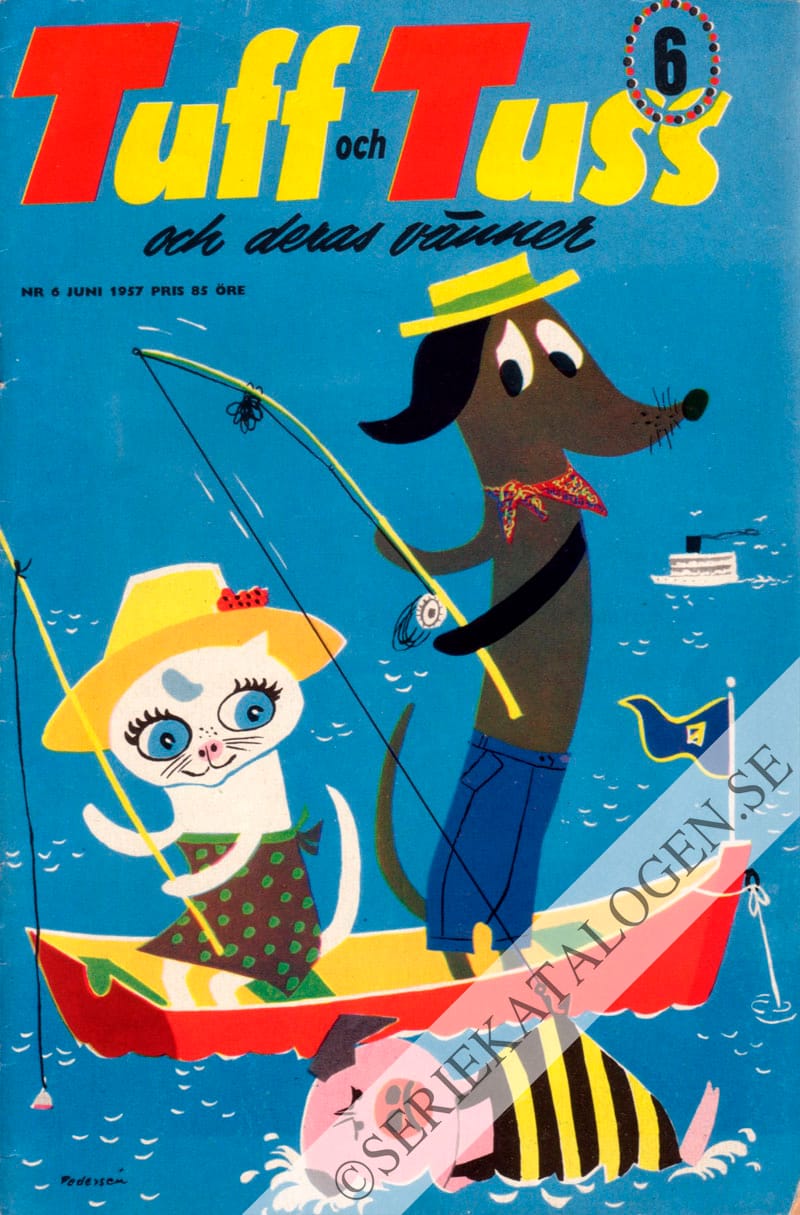 Framsida på Tuff och Tuss och deras vänner #6 (1957)