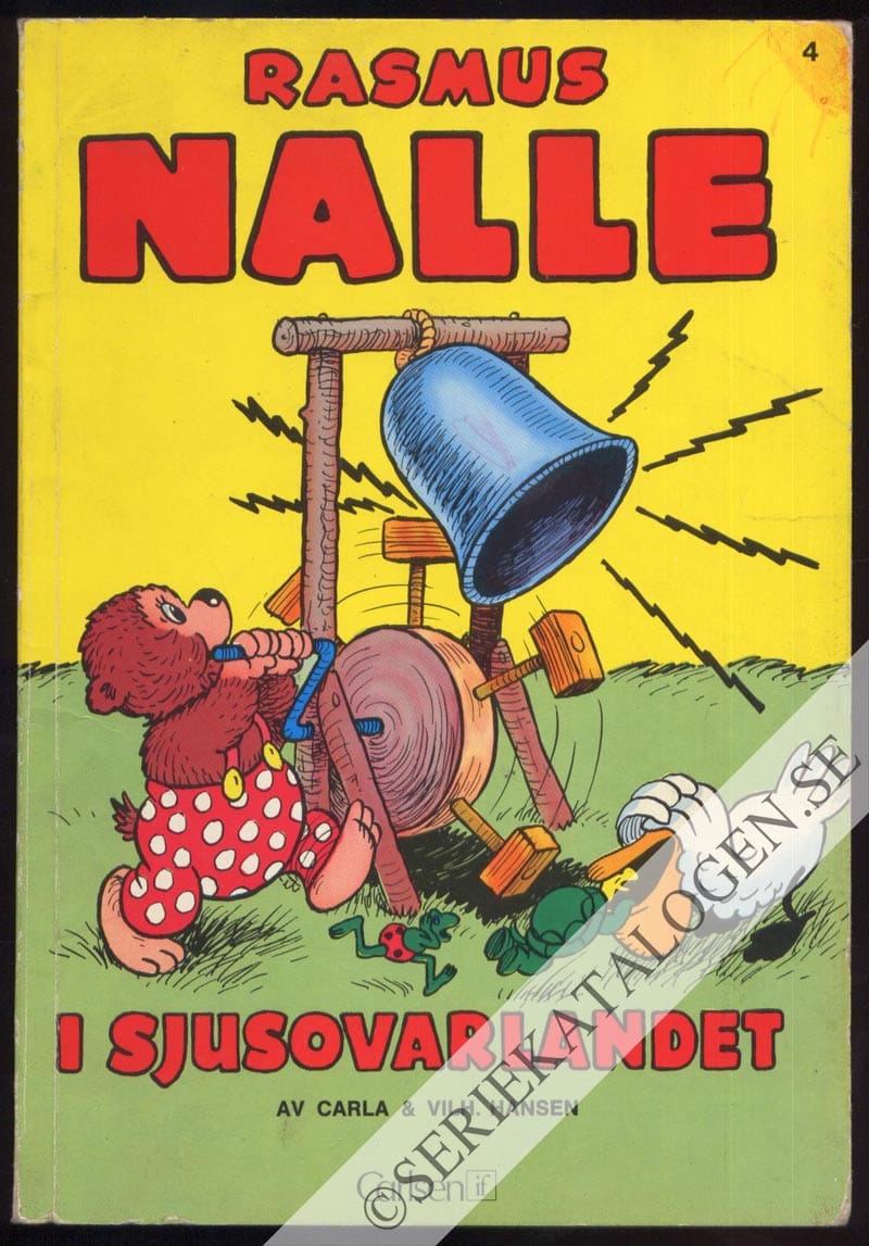 Framsida på Rasmus Nalle i sjusovarlandet (1972)