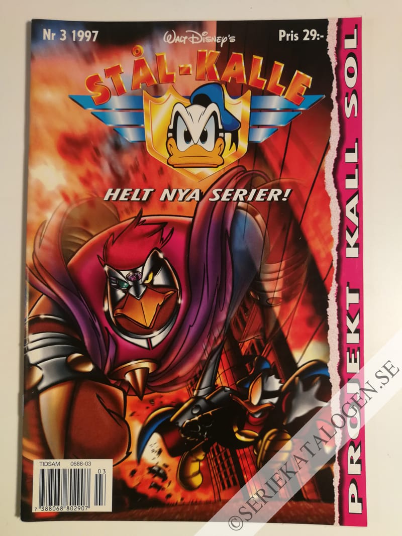 Framsida på Stål-Kalle Projekt Kall sol (1997)