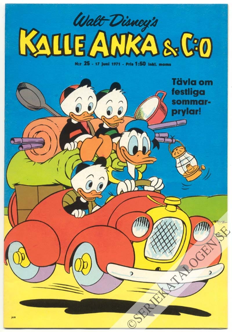 Framsida på Kalle Anka & C:o #25 (1971)