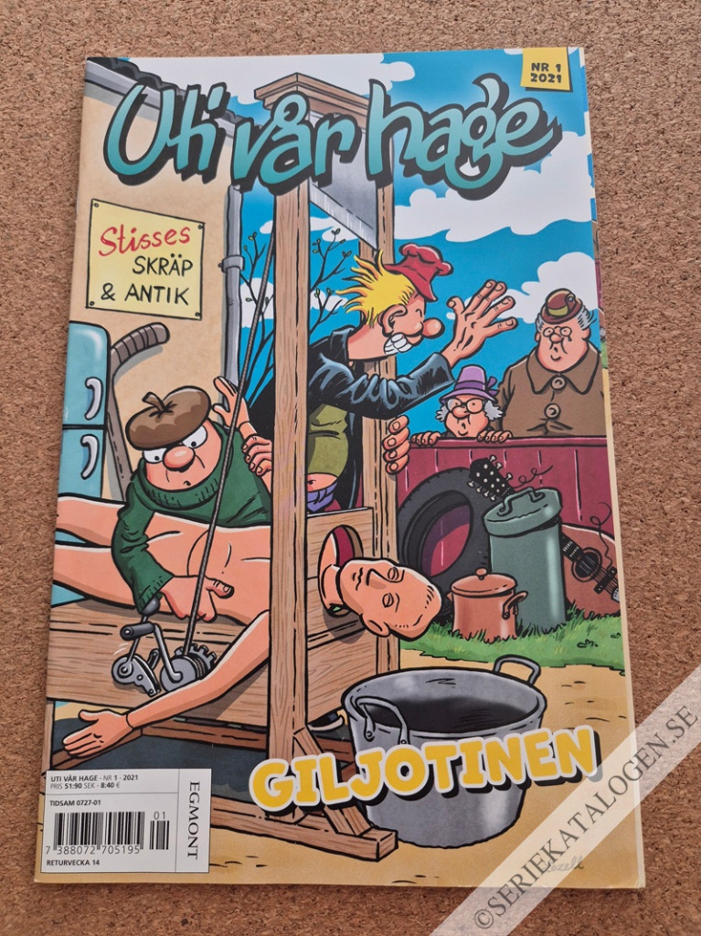 Framsida på Uti vår hage #1 - Giljotinen (2021)