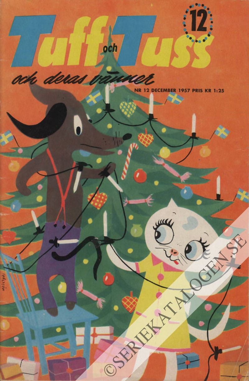 Framsida på Tuff och Tuss och deras vänner #12 (1957)