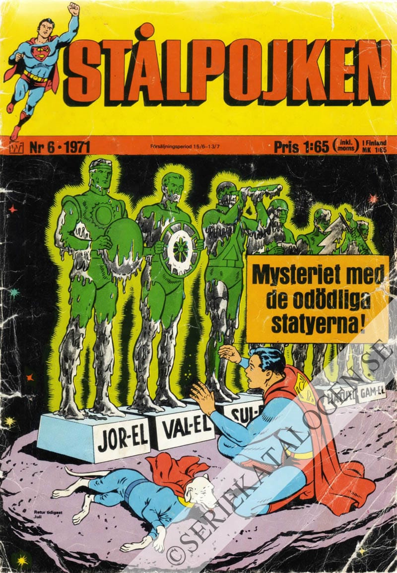 Framsida på Stålpojken #6 (1971)